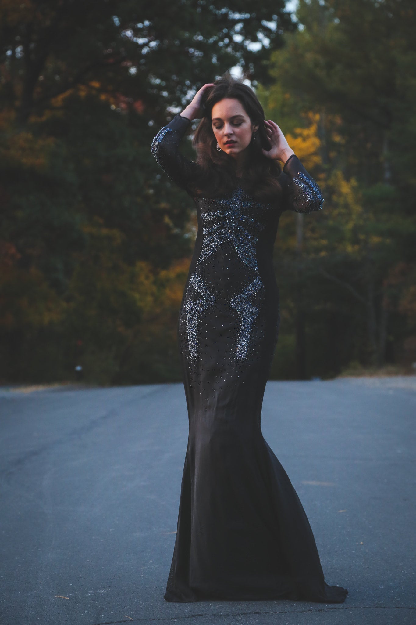 Hand Beaded Skeleton Dress Hand Beaded Skeleton Dress