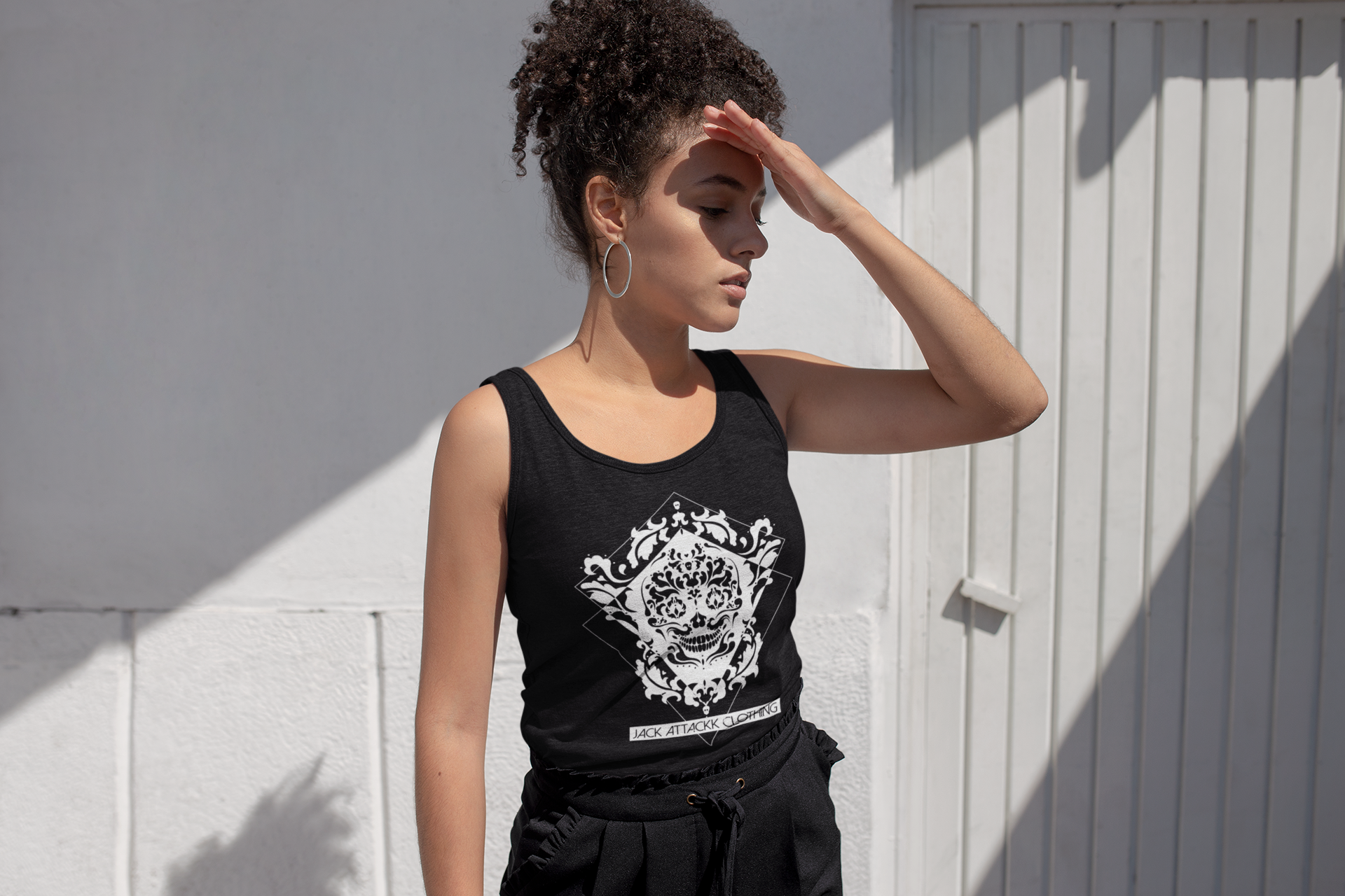 Skull Logo Omnisex/Unisex Tank Top | Jack Attackk Clothing